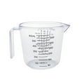 thumbnail image 1 of Tssuoun 3 Sizes Measuring Cup Jug Clear Plastic Baking Kitchen Set Flour Water Transparent 600ml, 1 of 8
