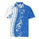 thumbnail image 4 of Camisas de Manga Larga para Hombres Impresos Girar Hacia Abajo Botones de Cuello Lateral Dividido, Casual Blusa de Manga Corta, 4 of 5