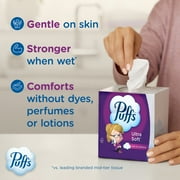 Puffs Ultra Soft Facial Tissues, 6 Family Size Boxes, 124 Facial Tissues Per Box