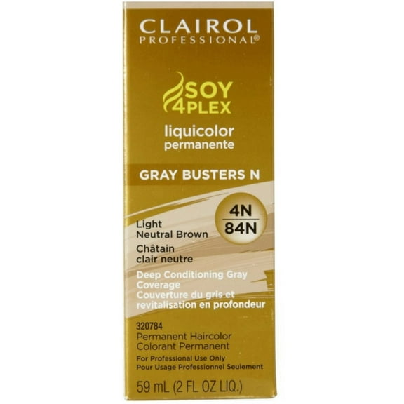 Clairol Professional Liquicolor 4N/84N Light Neutral Brown, 2 oz