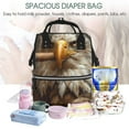 thumbnail image 5 of Pofeuu Funny Bald Eagle Print Diaper Bag Backpack, Multifunction Travel Pack Maternity Baby Changing Bags, Large Capacity, Waterproof, 5 of 6