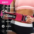thumbnail image 3 of RIMSports Nylon Weight Lifting Belt for Workout Gym Squat and Deadlift, Pink L, 3 of 9