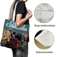 thumbnail image 3 of Creature Commandos Bolso de tela con estampado de lienzo para mujer, bolsa de compras reutilizable y estética, con cremallera interior, regalo para mujer,40*45cm., 3 of 6