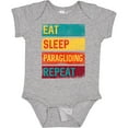 thumbnail image 3 of Inktastic Paraglider Eat Sleep Paragliding Repeat Boys or Girls Baby Bodysuit, 3 of 5