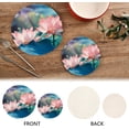 thumbnail image 4 of SKYSONIC Lotus Pond Blooming Pot Holders Trivets, 2 Pcs Heat Resistant Trivets,Waterlily Flower Cotton Thread Weave Mats for Hot Pads Pans Pot Bowl Teapot for Kitchen Decor, 4 of 7