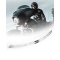 thumbnail image 3 of Anonemoto Borde De Parabrisas Ranurado Cromado Pulido Inoxidable Compatible Con Harley Davidson 1996-2013 Electra Glide Ultra Classic Street Glide Corte Cnc Inoxidable, 3 of 5