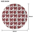 thumbnail image 6 of Red Football Helmets with Bows Pattern Round Tablecloth 60"x60",Wrinkle Wipeable Table Cloth for Kitchen Dining Room Picnic Patio Party, 6 of 6