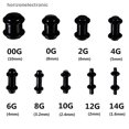 thumbnail image 4 of horizonelectronic 36Pcs Kit De Estiramiento De Medidor De Oreja Acrílico Tapers Flesh Tunnels Plug Body, 4 of 4
