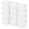 thumbnail image 1 of Contenedor de Almacenamiento Sterilite Apilable con Tapa Abatible Pequeño 19x17x11 cm x12, 1 of 9