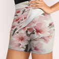 thumbnail image 4 of Cherry Blossom Pink Women's Shorts Non-Slip Single Pocket A-line Trouser Skirt Summer Shorts Casual Shorts for Women, 4 of 7