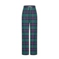 thumbnail image 5 of Soki Women Pajama/Lounge Pants Checkered Printed Drawstring Side Pockets Casual Trousers With Pockets, 5 of 5