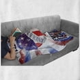 thumbnail image 6 of 4th of July Soft Flannel Fleece Throw Blanket, Colorful Celebration of Independence of United States Summer Season Holiday, Cozy Plush for Indoor and Outdoor Use, 50" x 60", Multicolor, by Ambesonne, 6 of 6