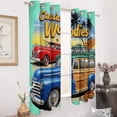 thumbnail image 3 of Classic Woodies Beach Scene 2 Panels Curtains for Bedroom Living Room Drapes Kitchen Window Curtain Home Decor, 3 of 6