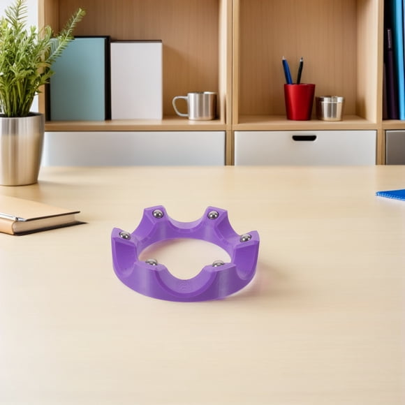 Nestingho Soporte Giratorio Morado Para Bola De Bowling Con Plataforma Estable Para Mantenimiento Y Exhibición