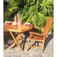 thumbnail image 3 of Teak Wood Balero Outdoor Patio Dining Arm Chair, A-Grade Teak Wood, 3 of 5