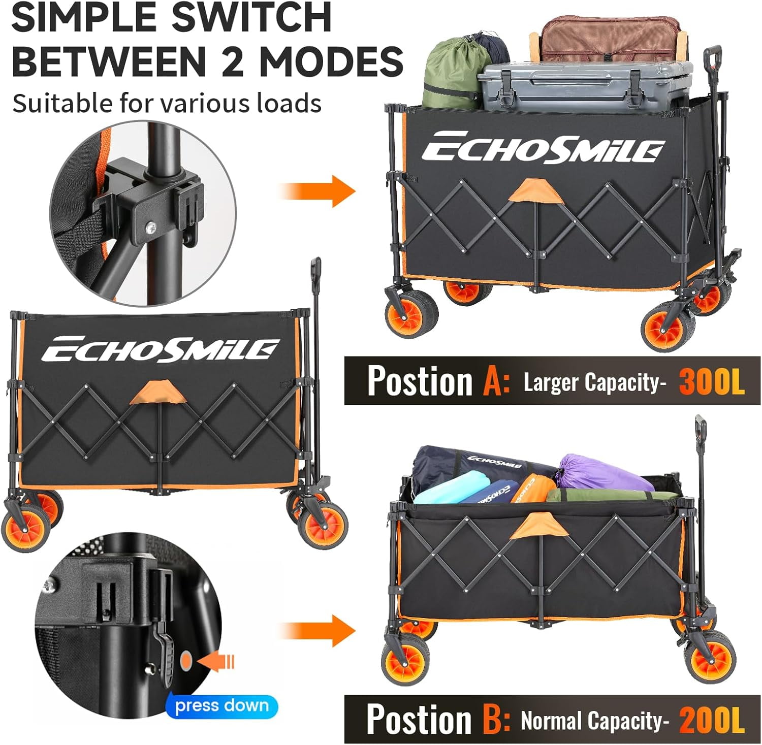 Telescoping Camping Cart