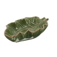 thumbnail image 3 of Ceramic Leaf Butterfly Feeder Tray - Glazed Insect Water Dispenser for Garden, Hummingbird Birdbath Bowl, Weather-Resistant Outdoor Decor, JKODE, 3 of 8