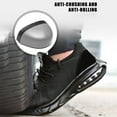 thumbnail image 2 of Steel Toe Sneakers for Men Women Lightweight Summer Safety Shoe Indestructible Comfortable Work Construction Industrial Footwear 5.5-11, 2 of 7