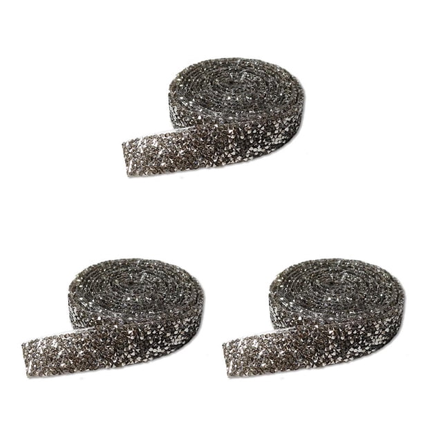 Pegatinas de resina Matsuzay 1 yarda Plata AB