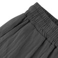 thumbnail image 5 of JJHGVB Cotton Linen Capris for Women Bermuda Shorts Elastic Waist Shorts Cotton Linen Pants Beach Cropped Trousers Pedal Pushers for Women Beach Resort Pants Resort Wear for Women 2026 Dark Gray L, 5 of 6