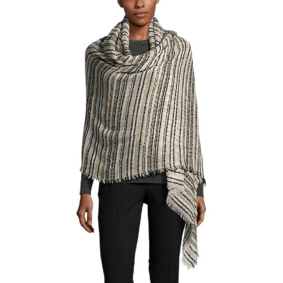 INC International Concepts Women's Textured Yarn Boucle Wrap
