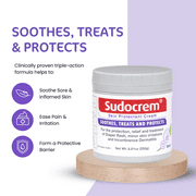 Sudocrem Diaper Rash Cream, Soothes, Treats, and Protects, 15.29% Zinc Oxide, 8.8oz