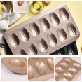 thumbnail image 5 of 2 Pcs Shell Baking Mold 12 Cavity Carbon Steel Cookie Cake Pan Nonstick Shell Shape Baking Pan for Home Kitchen Bakery Restaurant, 5 of 9