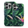 thumbnail image 2 of DesignSkinz Scratch-Resistant Hard Slim Case Compatible with iPhone 14 Plus (Compatible with MagSafe) - Tropical Summer Jungle v2, 2 of 9