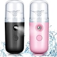thumbnail image 1 of 2 Pzs Nanohumidificador Facial 30 ml, Minihumidificador Portátil, Pulverizador Recargable USB, Máquina Práctica para Cuidado de la Piel, Hidratación Facial, Maquillaje Diario, 1 of 7
