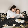 thumbnail image 5 of jejeloiu Wild Animal Dragonfly Queen Comforter Set,Retro Rustic Leaves Bedding Comforter Set For Girls Kids Reversible 3-Piece, 5 of 8