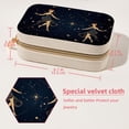thumbnail image 5 of Gemini Velvet Earring Organizer Jewelry Box with Removable Compartment - Portable Velvet Jewelry Organizer - Gift-ready Jewelry Boxes, 5 of 7