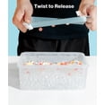 thumbnail image 6 of SUCS Stackable Round Ice Cube Tray Set 99PCS Round Ice Balls, Ice Trays for Freezer Is Easy To Release & Sturdy– Small Pellet Ice Maker for Drinks, Coffee and Cocktails, 6 of 7