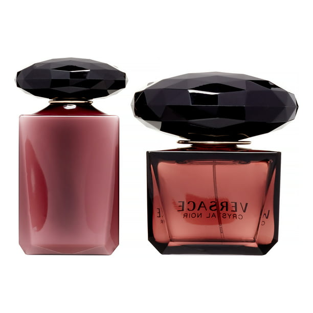 Versace Crystal Noir 3 Pc Perfume Gift Set 3oz for EDT Spray, 3.4oz Body Lotion, Versace Bag Tag - Walmart.com