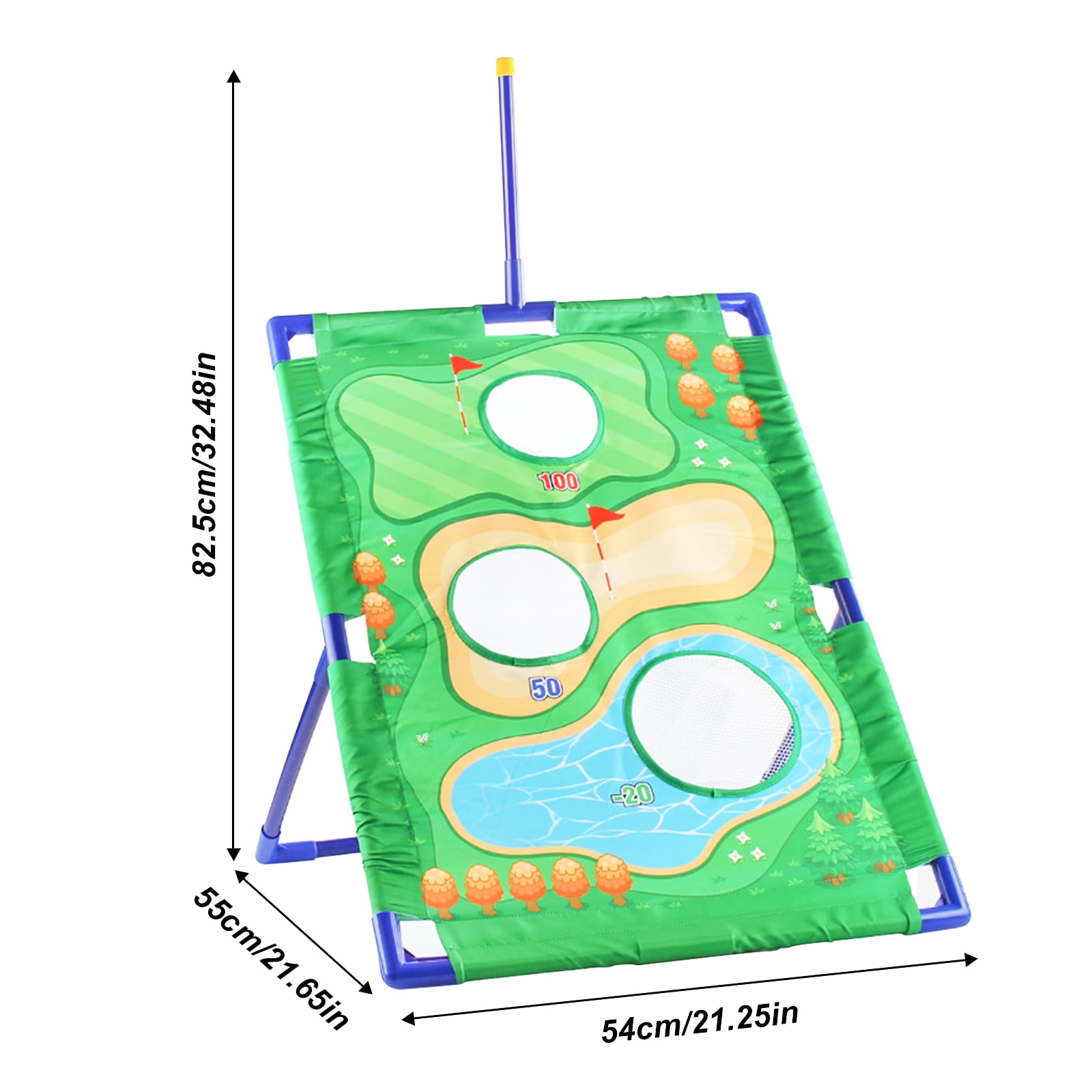 3-In-1Kid Golf Game Play Set,,Cornhole Game, Ring Toss Game,Outdoor Lawn Games Golf Set for Adults & Family, Multiple People Fun Golf Game for Beach, Party, Gift For Kids Gifts Birthday Christmas