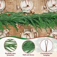 thumbnail image 3 of 9 Ft Norfolk Pine Garland, Artificial Dense Christmas Garland Ornaments, Real Touch Greenery Garland for Fireplace, Stairs, Table, Mantle, Wall, Indoor, Outdoor Christmas Decorations, 3 of 8