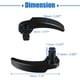thumbnail image 3 of Palancas de pestillo de alforja para Harley Davidson Electra Glide Road King Street Glide Ultra Limited CVO Tri Glide Road Glide Powersports Kit de elevador de tapa de bolsa de sillín Acero Negro 2 piezas Unique Bargains alforjas para deportes motorizados, 3 of 7