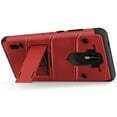 thumbnail image 5 of ZIZO BOLT Series Nokia 3.1 C Case Military Grade Drop Tested with Full Glass Screen Protector Holster and Kickstand Red Black, 5 of 6
