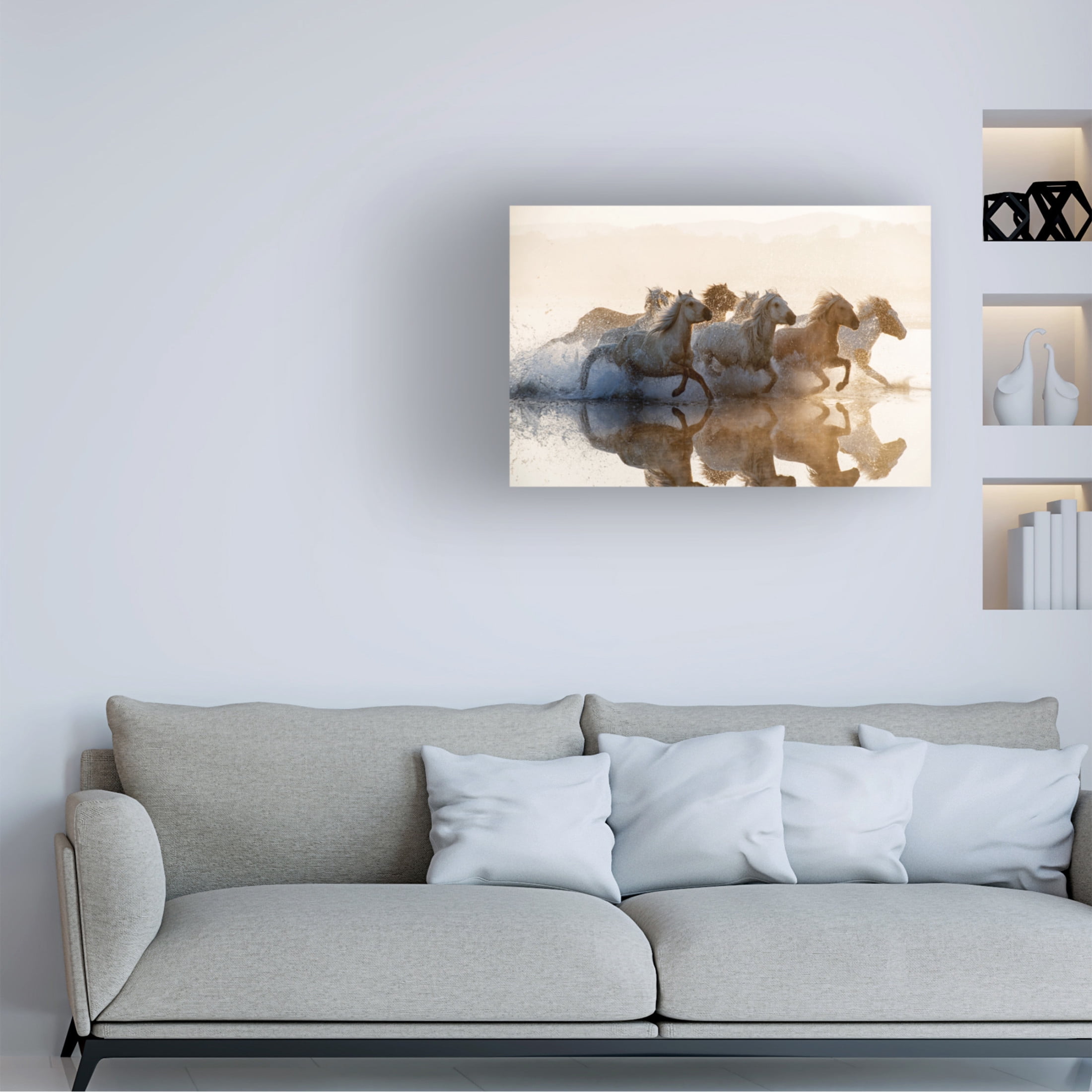 Trademark Fine Art Summer2016 Horses Canvas Wall Art