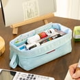 thumbnail image 2 of CICIMELON Large Capacity Pencil Case, Pencil Pouch Bag, Light Blue, 2 of 6