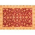 thumbnail image 1 of Ahgly Company Indoor Rectangle Oriental Orange Traditional Area Rugs, 2' x 5', 1 of 4