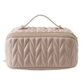 thumbnail image 1 of PU Cosmetic Bag Lightweight Makeup Box Portable for Holiday Gifts (Green), 1 of 9