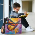 thumbnail image 6 of Water-Resistant 3-Ring Binder Organizer with Multiple Pockets Zipper Binder Bag for Office Colorful Butterfly Flying, 6 of 8