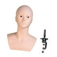 thumbnail image 4 of Serenable Bald Mannequin Head, Holder for Making Styling,Cosmetology Training Head,Multipurpose Display Stand Manikin Head with holder, 4 of 9