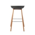 thumbnail image 4 of Bronte Living 26 inch Modern Polypropylene Counter Stool with Footrest for Kitchen, Restaurant - Series Connor - Set of 3, 4 of 7