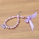 thumbnail image 4 of EeaseMX Hermoso collar con colgante de cristal para mascotas, con lazo y perlas (morado claro y blanco, M), 4 of 7