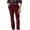 Red, variant on Men Regular Fit Pant Solid Color Long Sports Casual Fall Thick Warm Dressy Red Pant