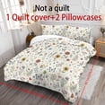 thumbnail image 4 of ZIATUBLES 3 Pcs Queen Size Polyester Duvet Cover Set, Botanical Butterfly Constellation Print, Soft Washable Bedding with Zipper Closure, All-Season Bedroom Bed Linens,1 Duvet Cover and 2 Pillowcases, 4 of 8