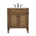 thumbnail image 3 of Pemberly Row 30" Aluminum MDF Single Bathroom Vanity in Driftwood, 3 of 8