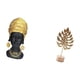 thumbnail image 5 of Elegante Escultura De Resina De Mujer Africana Y Hoja De Metal, Centro De Mesa, Figura Decorativa Creativa Para El Hogar, Para Entrada, Estante Y Mesa De Fiesta., 5 of 8