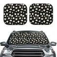thumbnail image 2 of Balery 2 Piece Daisies Flowers Car Windshield Sun Shade|Foldable Front Windshield Shade for Car Front Window for Most Sedans SUV Truck-Large, 2 of 7